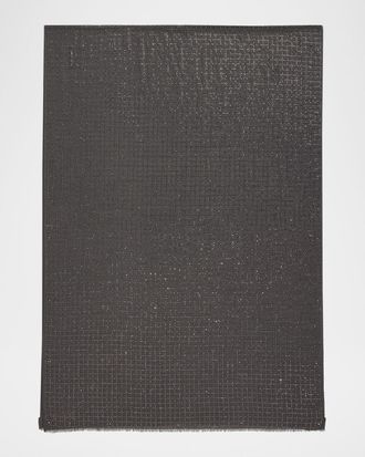 Janavi India Checks and Lines Cashmere Scarf