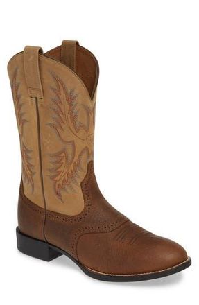 Ariat Heritage Stockman Cowboy Boot in Brown at Nordstrom Rack, Size 10.5