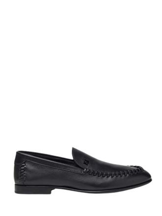 Fendi Black Leather Loafers
