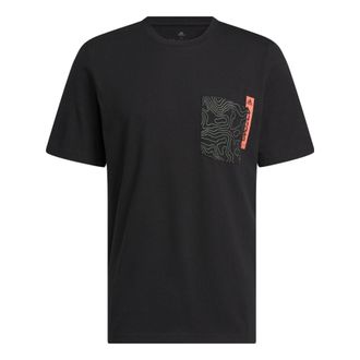adidas City Escape Graphic Pocket Tee Black HR3003