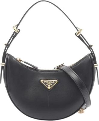 Prada Pre-owned Mini Bag - Dames - Vintage Mini Tas - Zwart - ONE Size - Leer - Vintage