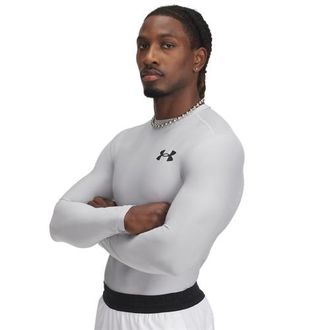 Under Armour Mens Heatgear OG Compression Long Sleeve - Mod Gray/Black Size 3XL