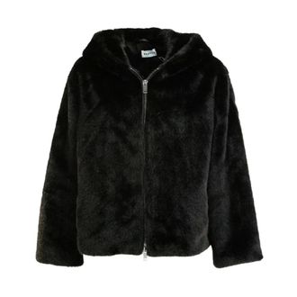P.A.R.O.S.H. Faux Fur & Shearling Jackets, female, Black, Size: XS Pulse Giubbotto