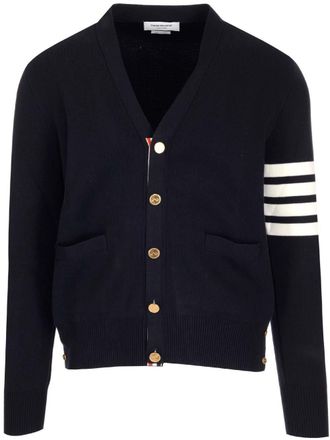 Thom Browne 4-bar V-neck Cardigan