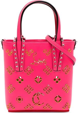 Christian Louboutin Pre-owned Christian Louboutin Mini Perforated Calfskin Loubinthesky North South Cabata Satchel Ladies D30UGWJGL2UQ4VCC