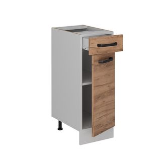 Vicco Mueble Bajo De Cocina R-line, Roble Dorado, 30 Cm Sin Encimera, Vicco