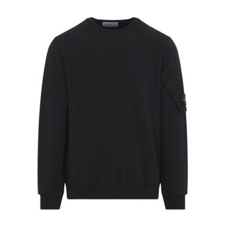 Stone Island Cotton Sweatshirt - male - Stone Island - Sweatshirts - Black - XL - Sweatshirts & Hoodies