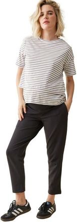 Ingrid & Isabel The Essential Black Ponte Maternity Pant at Nordstrom, Size X-Large
