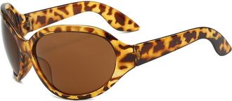 Generic Large Frame Mens Vacation Sunglasses Outdoor Driving Sports Sun Glasses(Multi-colored)