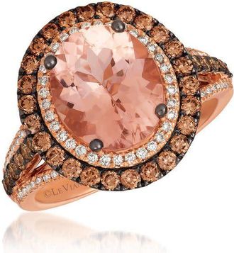 Le Vian Ladies Nude Palette Cocktail Rings set in 14K Strawberry Gold ZULD 14