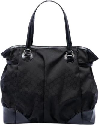 Gucci Pre-owned Tote Bag - Dames - Vintage Shopper - Zwart - ONE Size - Leer - Vintage