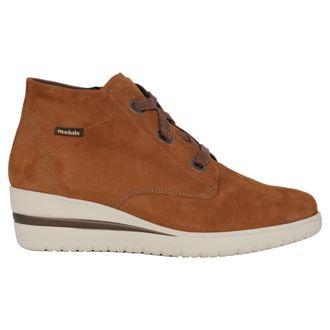 Mephisto Wijde pasvorm enkellaars - Bruin - Dames - Sleehakken - Bruin - 40 1/2 EU - Schoenen