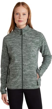 Mountain Warehouse Snowdon Womens Full Zip Fleece - Lightweight Ladies Sweater Top, Breathable Baselayer, Antipill - Best for Spring Summer, Camping & Hiking Khaki Women