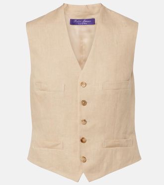 Ralph Lauren Collection Jaiden linen vest