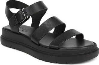 Naturalizer Avenue Ankle Strap Platform Sandal in Black at Nordstrom, Size 7.5