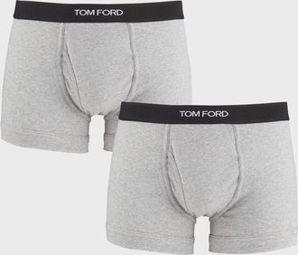Tom Ford Men & apos;s 2-Pack Solid Jersey Boxer Briefs