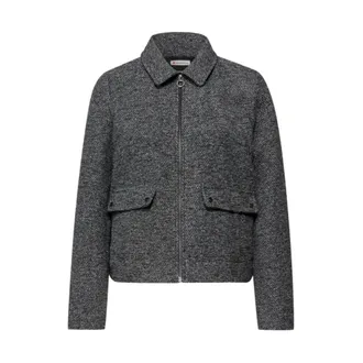 Street One Dames, Jassen, Grijs, Maat: 2XL Katoen
