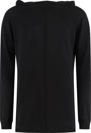 Rick Owens Geo Oversize Cotton Hoodie Sweater