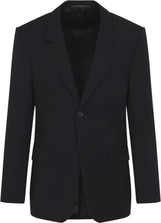 Balenciaga Standaard Getailleerd Jasje - Heren - Blazers - Zwart - M - Leer - Jassen