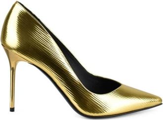 Balmain 100 mm Metallic Pumps - Dames - Pumps - Geel - 38 1/2 EU - Leer - Schoenen