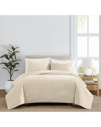 Royal Velvet Wavy Cotton Velvet Quilt Set