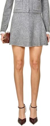 endless rose Flare Circle Sweater Miniskirt in Grey at Nordstrom, Size X-Small