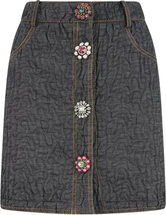 Moschino Gonna con Bottoni - - Skirts - Donna - Grigio - S