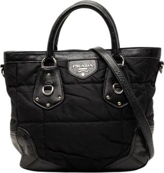 Prada Pre-owned Vintage Tote - Dames - Vintage Shopper - Zwart - ONE Size - Leer - Vintage