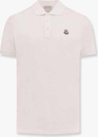 Moncler Polo in cotone con logo frontale - MONCLER - gender_Man