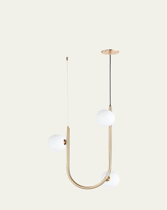 Studio M Nina Magon Design from Studio M Contour 3-Light Cord Hung Pendant 3000K