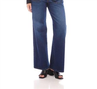 Karen Kane Lauren Patch Pocket Jeans In Indigo