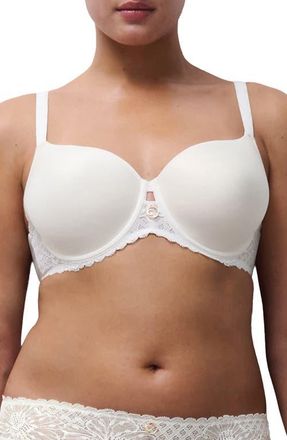 Chantelle Sublime Custom Fit T-Shirt Bra in Milk at Nordstrom, Size 36E