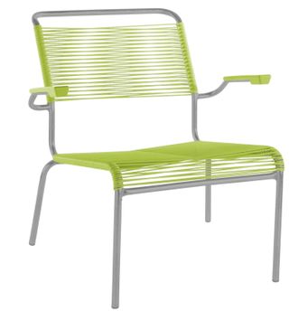 Schubiger M&ouml;bel Spaghetti-Lounger S&auml;ntis mit Armlehnen