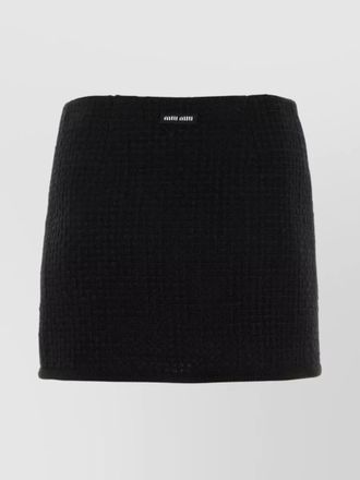 Miu Miu textured boucle mini skirt