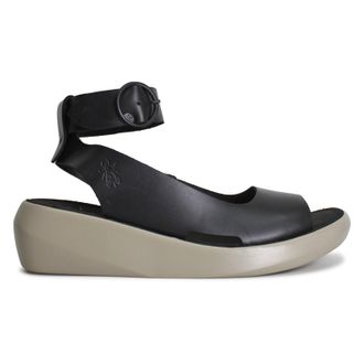 FLY London BULI030FLY Bridle Womens Comfort Sandals - UK 6 - US 8-8.5 Women - EU 39 - Black - Size:UK 6