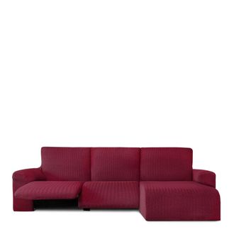 Eysa Funda de sof&aacute; chaise relax derecha b/c burdeos 250 - 360 cm