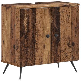 vidaXL Mueble De Lavabo Para Ba&ntilde;o Breda Madera Envejecida Vidaxl