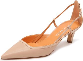 Lella Baldi Schoenen, Dames, Beige, 40 EU, Leer, Lt 910 Vietri Pump