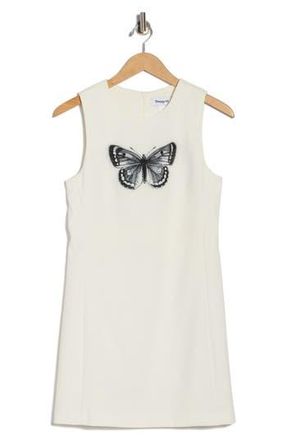 Desigual Butterfly Print Sleeveless Dress in White at Nordstrom Rack, Size X-Large