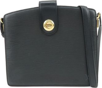 Louis Vuitton Capucines Epi Leather Black Leather Handbag (Pre-Owned)