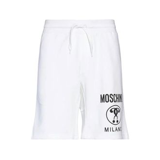 Moschino Casual Shorts, male, White, S, Couture Cotton Shorts