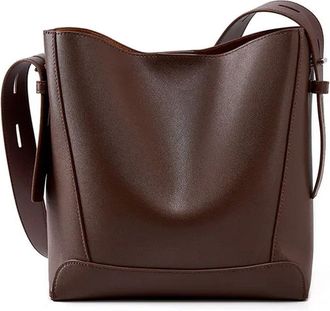 Generic Womens Shoulder Bag Bucket Bags Large Capacity Women Crossbody(Coffee)