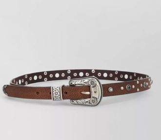 Golden Goose leather studded belt