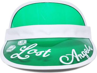 Saint Mxxxxxx LA Sun visor - men - PVC/Leather/Canvas - One Size - Green
