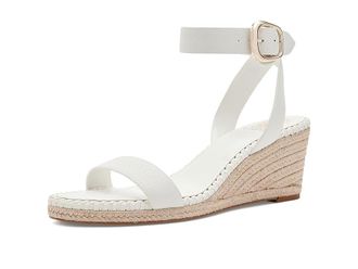 Vince Camuto Fainel Ankle Strap Espadrille Wedge Sandals Womens Wedge Shoes Bianco : 8.5 M
