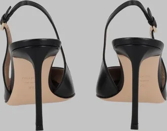 Tom Ford Slingback Leather Heel - Black