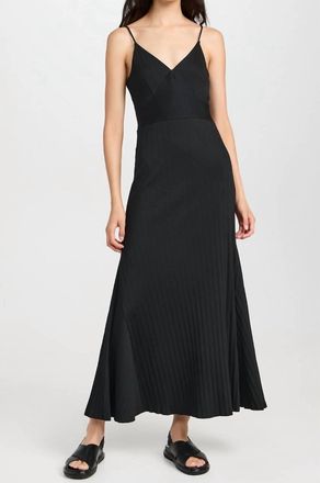 Nation Ltd Melanie Rib Tank Dress In Jet Black