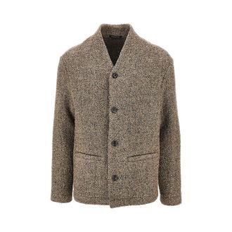 Emporio Armani Boucl&eacute; wool-blend jacket Man 46