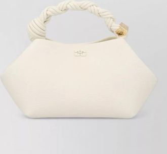 Ganni mini bag gold tone hardware twisted handle