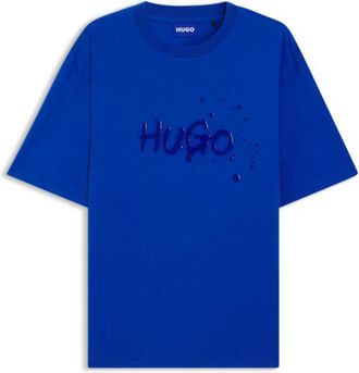 HUGO BOSS Printed-artwork T-shirt in cotton jersey